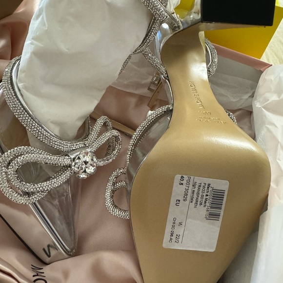 New Mach & Mach double bow platform pumps clear size 40.5 - Picture 10 of 11